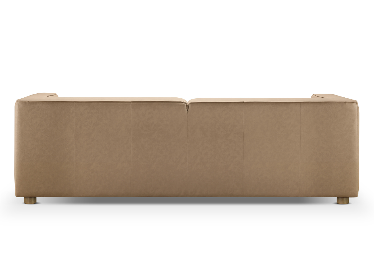 Canapé en cuir nubuck Matteo de JoJo Fletcher - Saddle