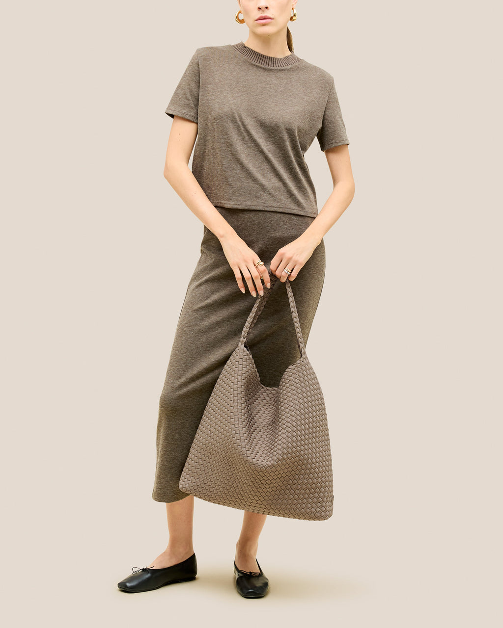 Grand sac hobo Nomad | Cachemire
