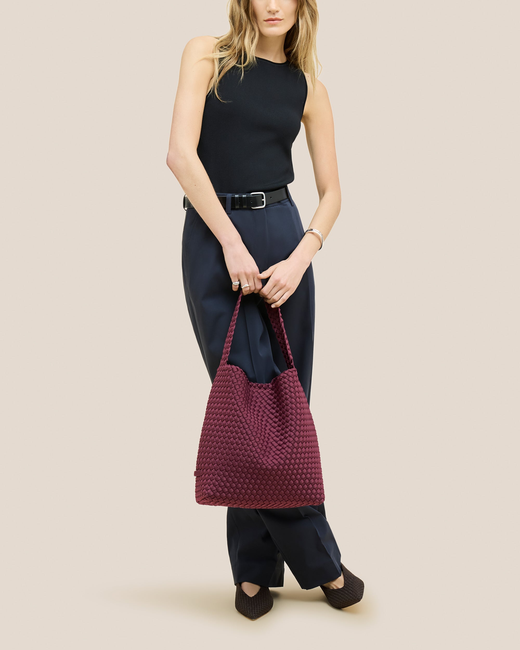 Sac hobo moyen Nomad | Bordeaux