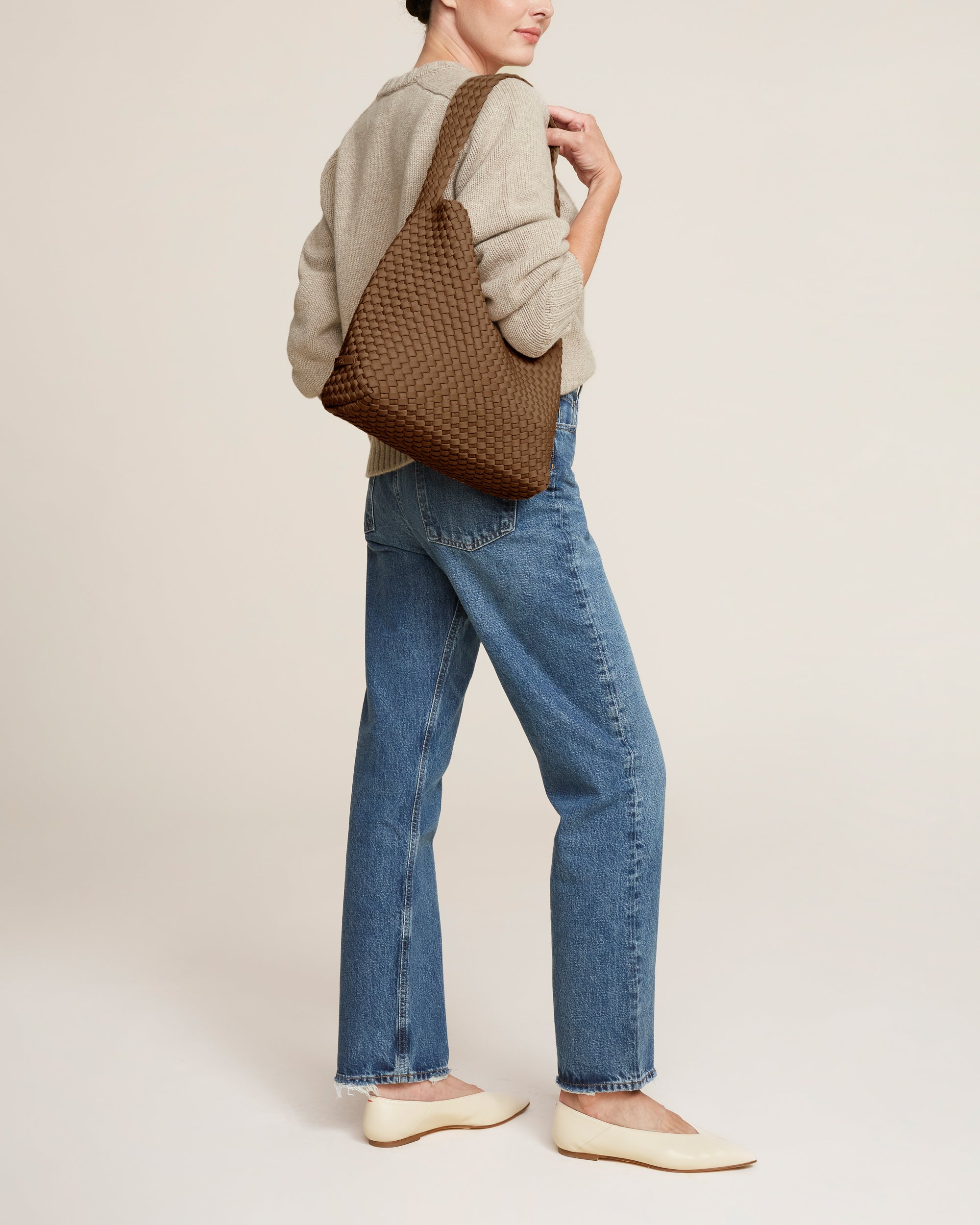 Sac hobo Nomade taille moyenne | Vison
