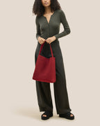 Sac hobo Nomade taille moyenne | Rouge