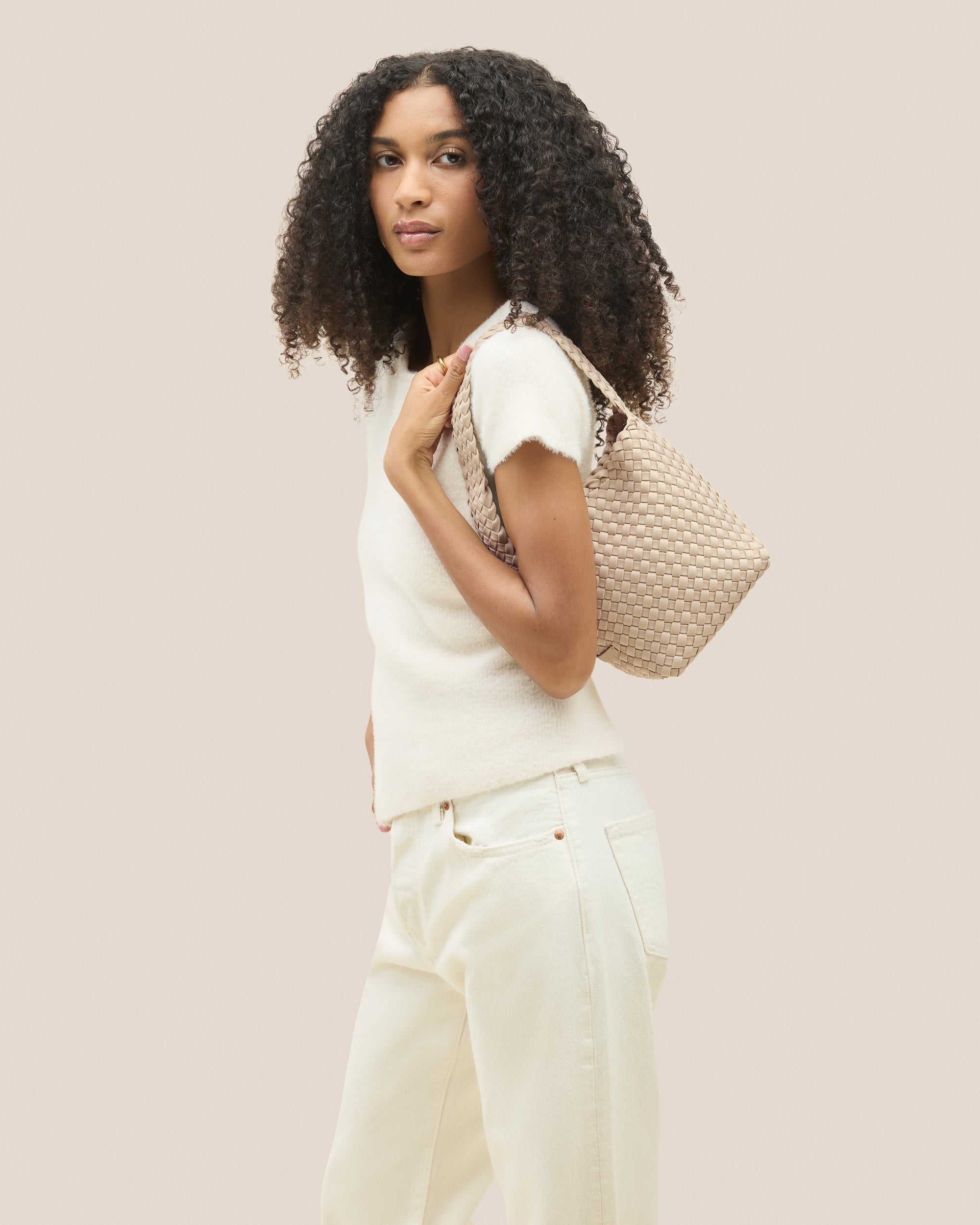 Petit sac hobo Nomad | Écru