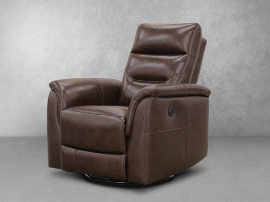 Fauteuil inclinable électrique Palermo® en cuir - Marron