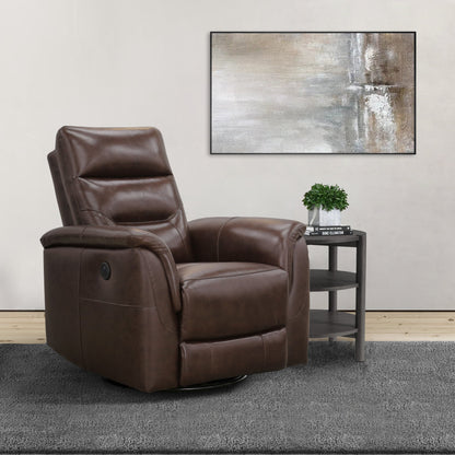 Fauteuil inclinable électrique Palermo® en cuir - Marron