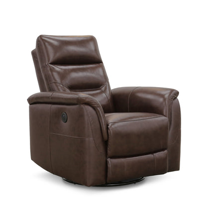 Fauteuil inclinable électrique Palermo® en cuir - Marron