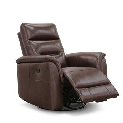 Fauteuil inclinable électrique Palermo® en cuir - Marron