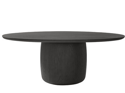 Table de salle à manger ovale Pauline en chêne noir de JoJo Fletcher (78 pouces)