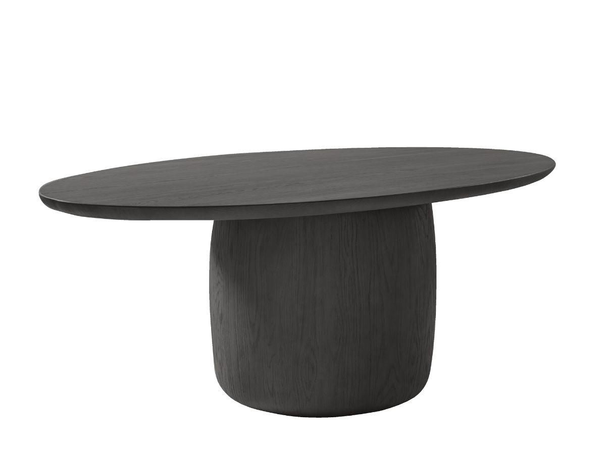 Table de salle à manger ovale Pauline en chêne noir de JoJo Fletcher (78 pouces)