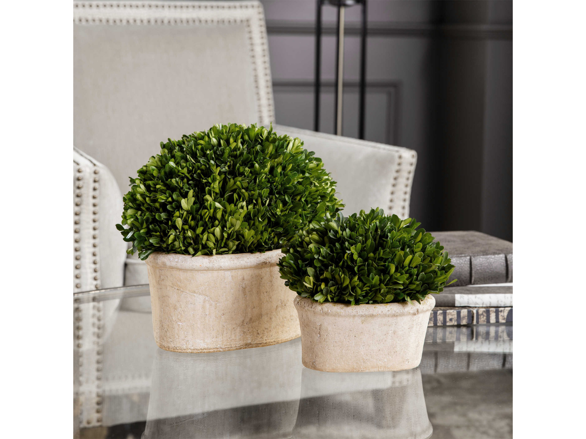 Dômes ovales Percy d'Abbyson Home, lot de 2