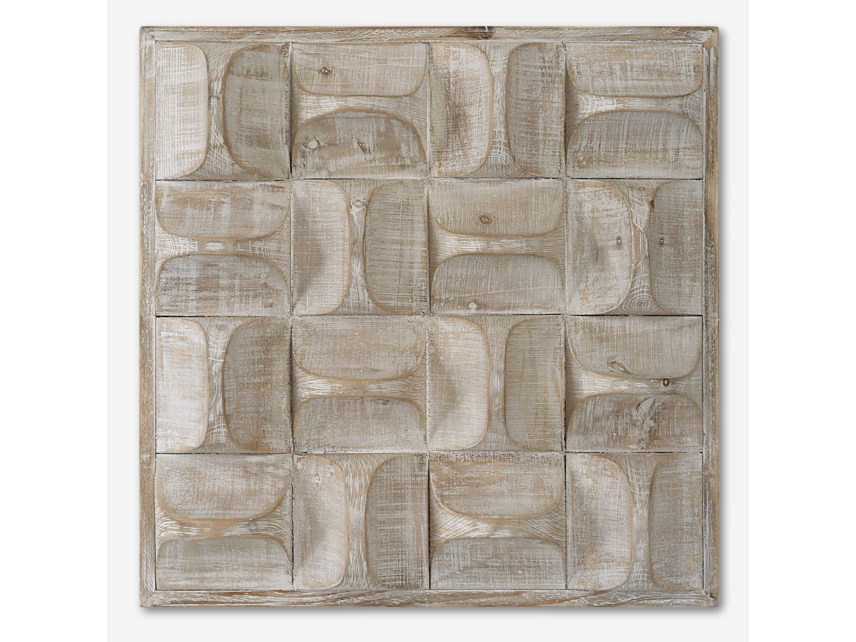 Décoration murale en bois Pierce d'Abbyson Home, naturelle