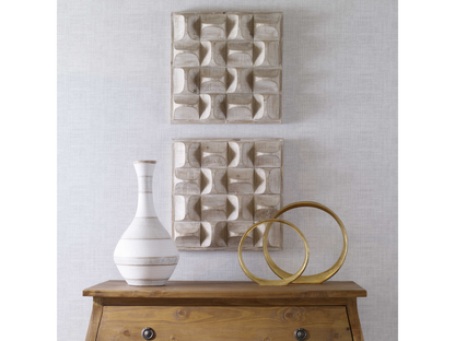 Décoration murale en bois Pierce d'Abbyson Home, naturelle