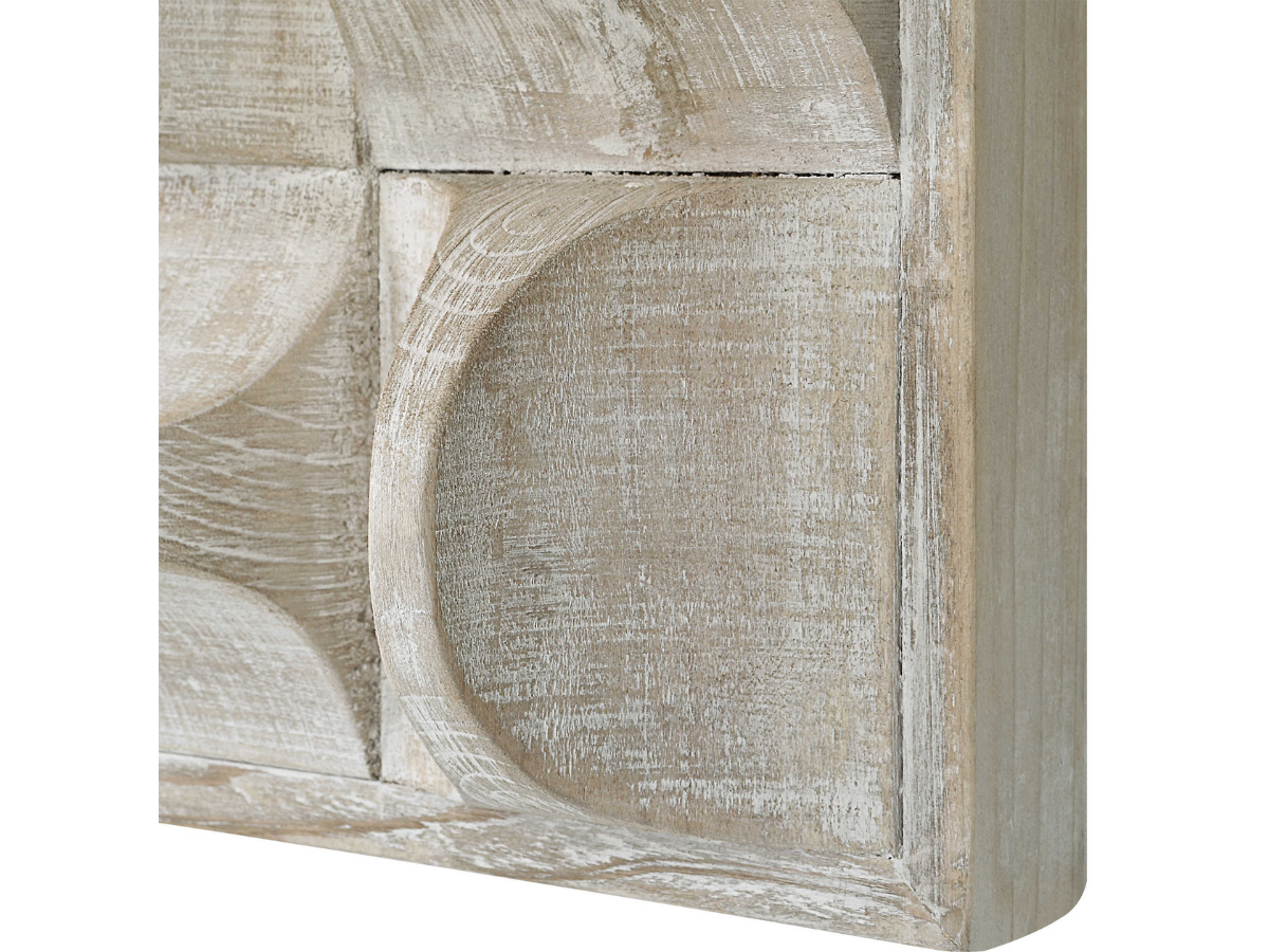 Décoration murale en bois Pierce d'Abbyson Home, naturelle