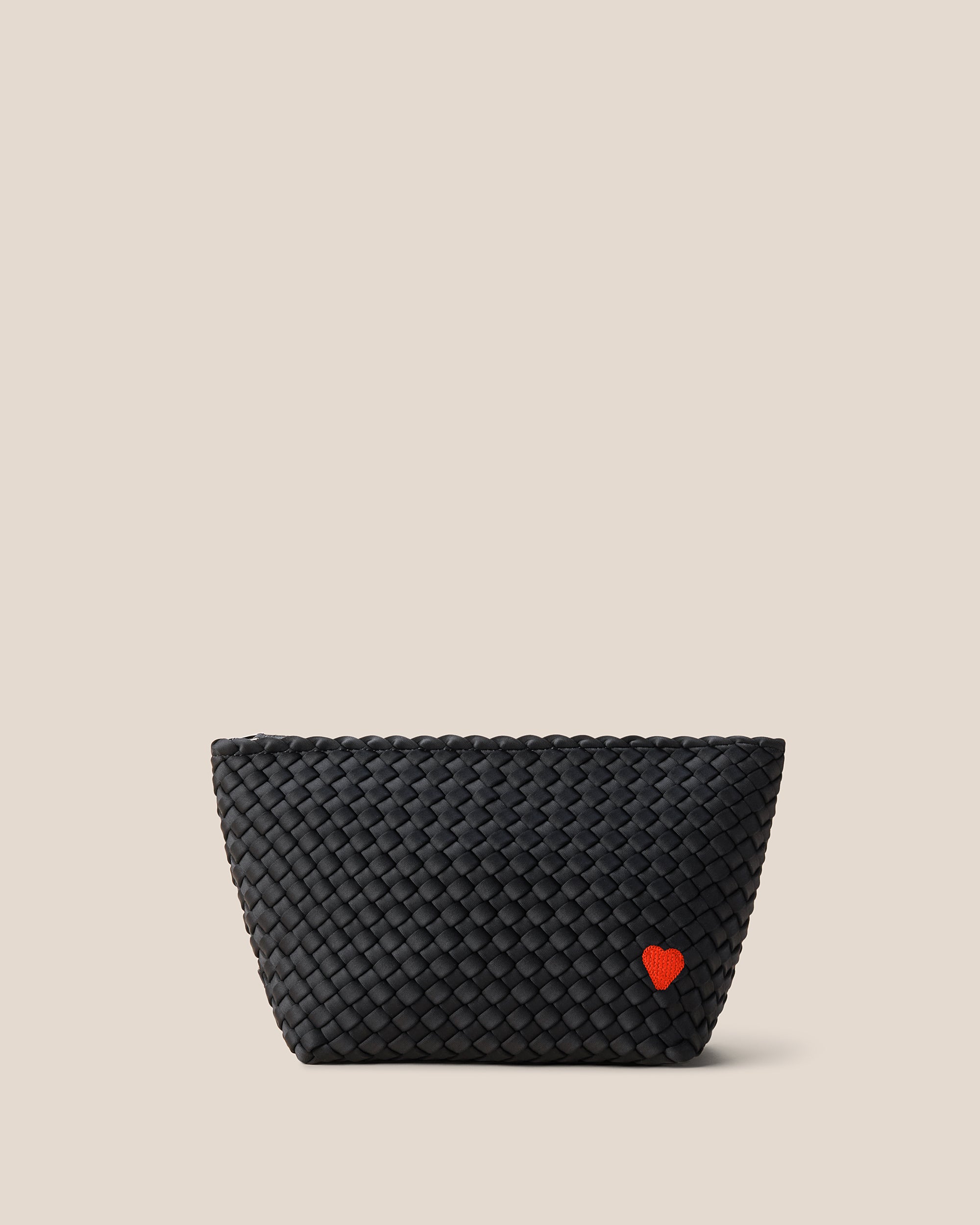 Grande trousse à maquillage Portofino en forme de cœur | Onyx