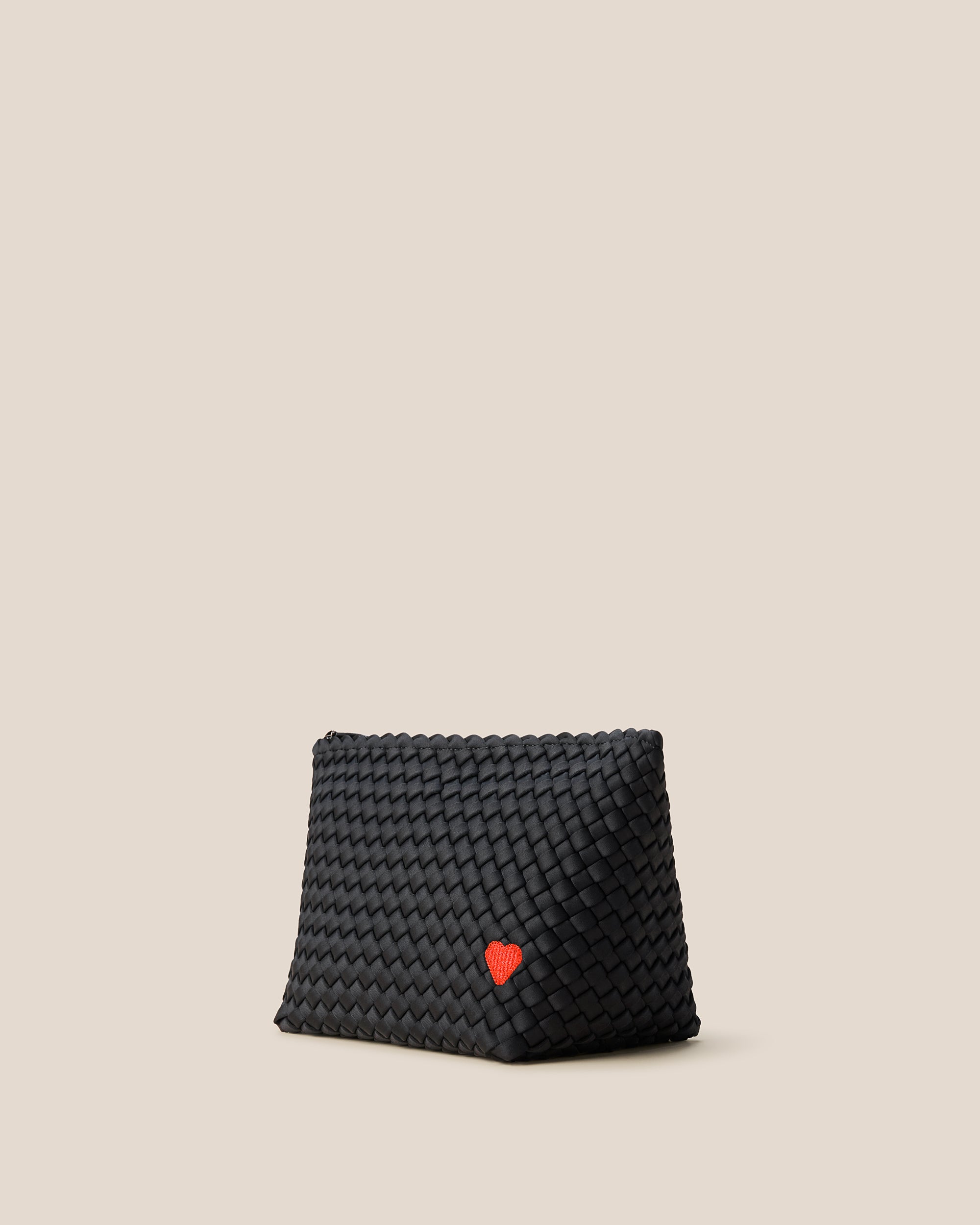 Grande trousse à maquillage Portofino en forme de cœur | Onyx