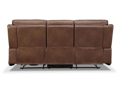 Canapé inclinable électrique en cuir Raymond - Camel