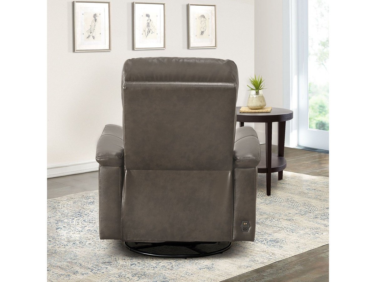 Fauteuil inclinable électrique Palermo® en cuir gris