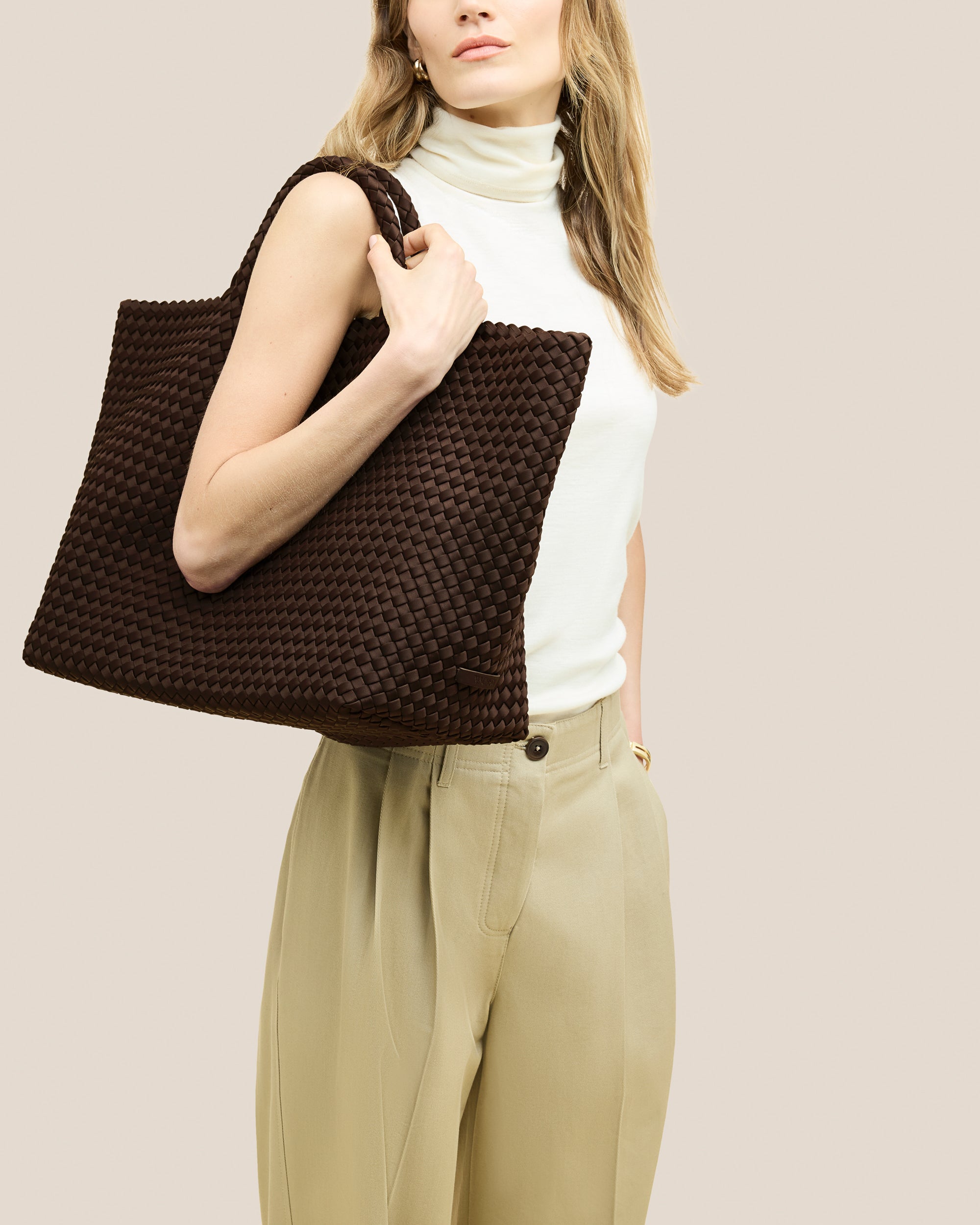 Grand sac fourre-tout St. Barths | Chocolat