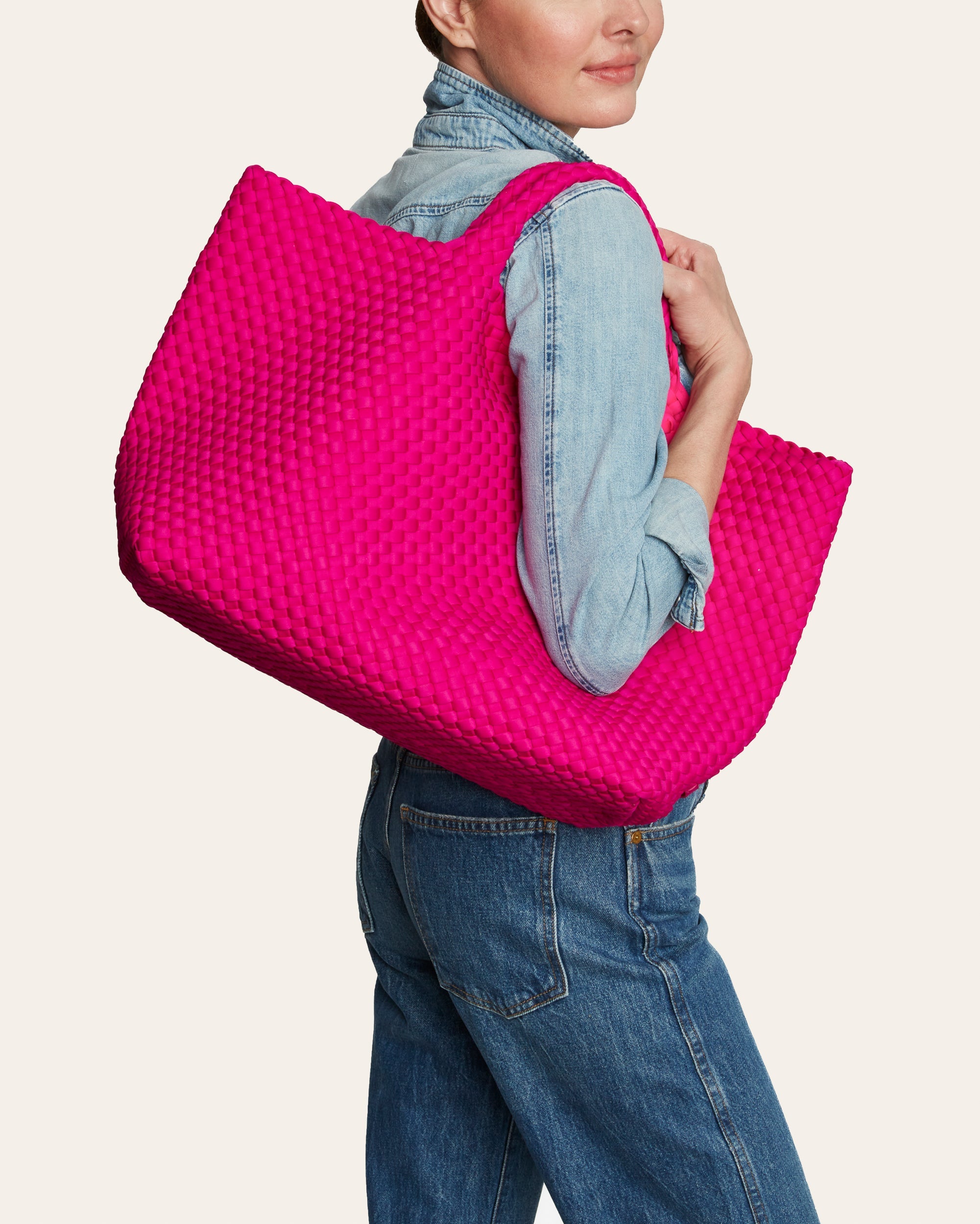 Grand sac fourre-tout St. Barths | Rose Miami