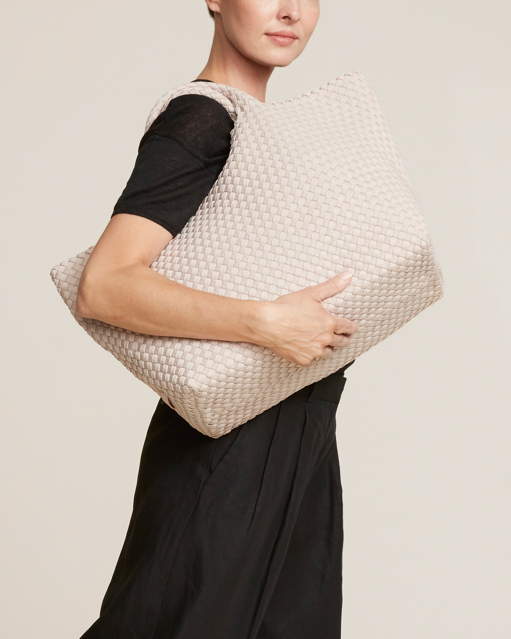 Grand sac fourre-tout St. Barths | Rose coquillage