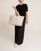 Grand sac fourre-tout St. Barths | Rose coquillage