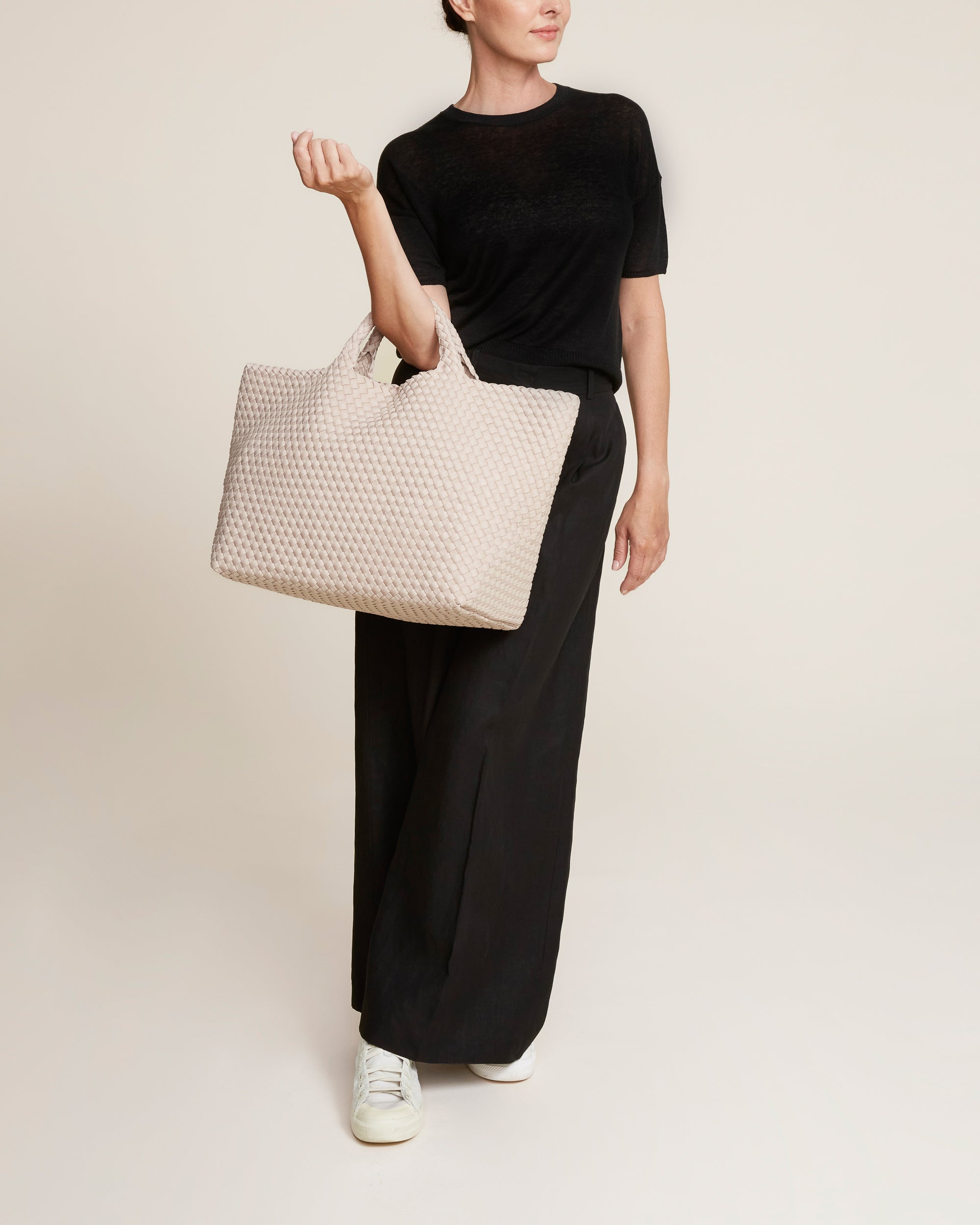 Grand sac fourre-tout St. Barths | Rose coquillage
