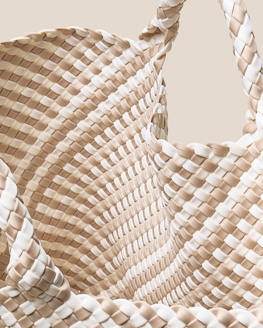 Grand sac fourre-tout rayé géométrique St. Barth | Mykonos