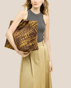 Grand sac fourre-tout St. Barths aquarelle | Écaille de tortue