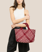 Sac fourre-tout moyen St. Barths à double tissage | Lychee