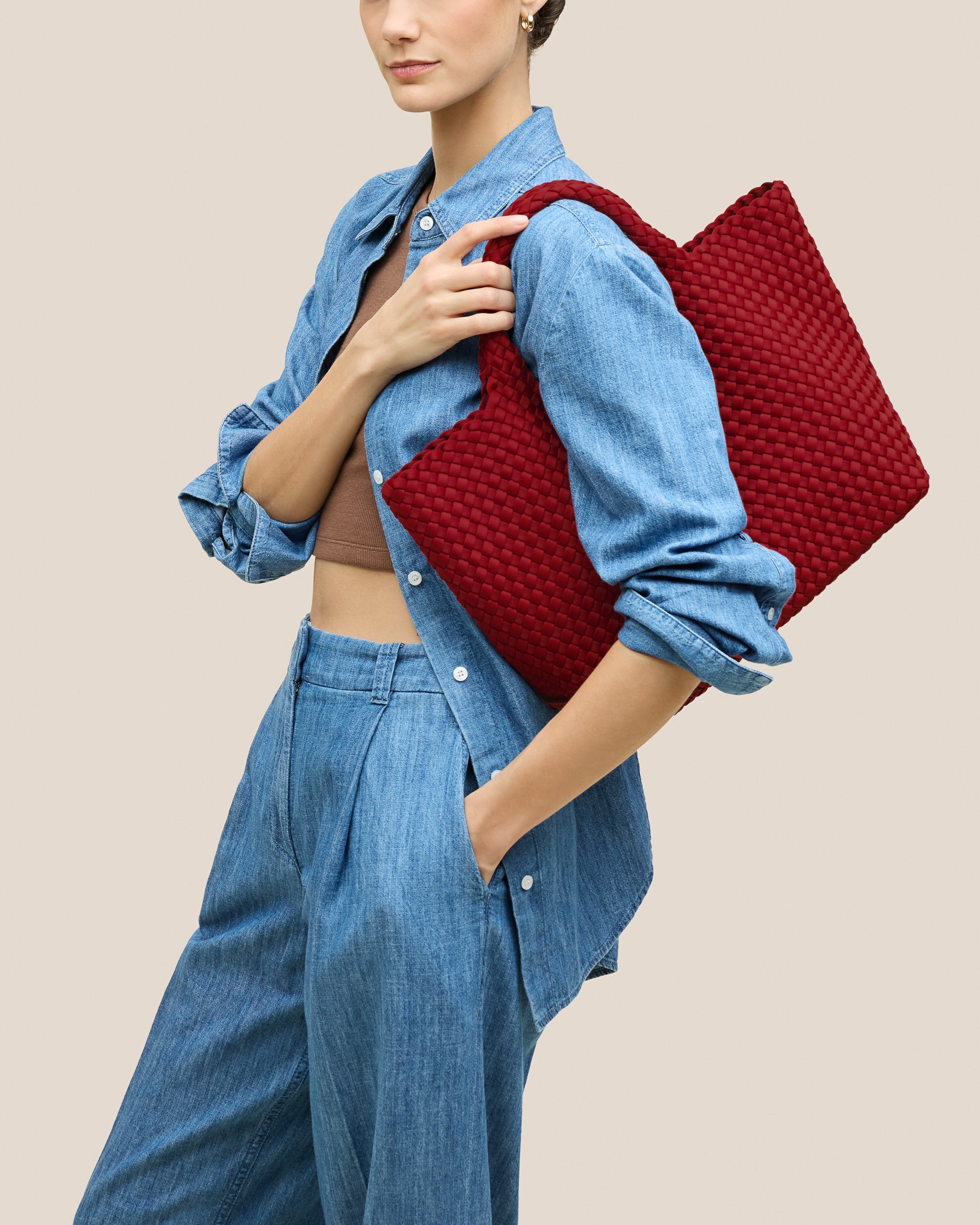 Sac fourre-tout moyen St. Barths | Rosso