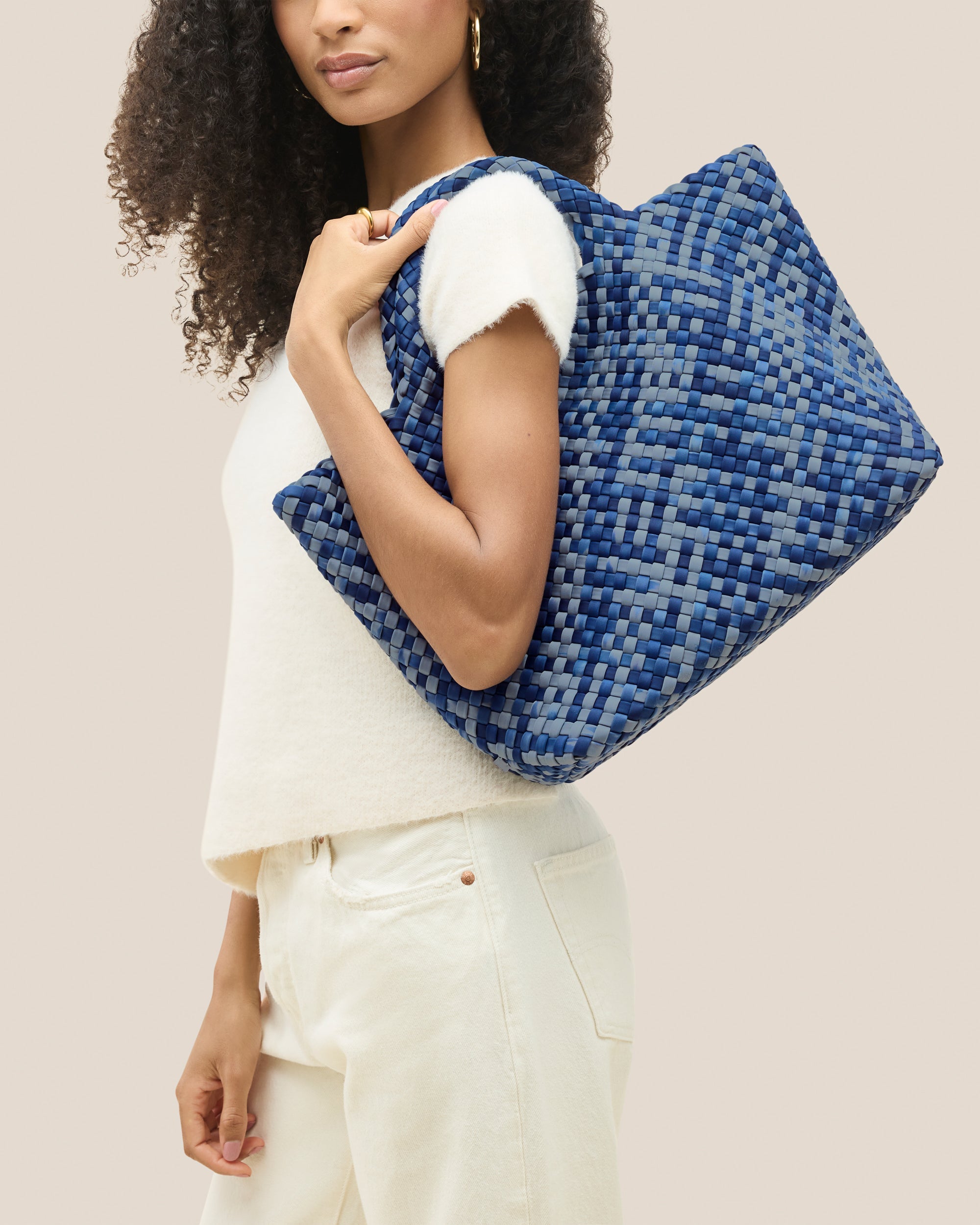 Sac fourre-tout moyen aquarelle St. Barths | Paros