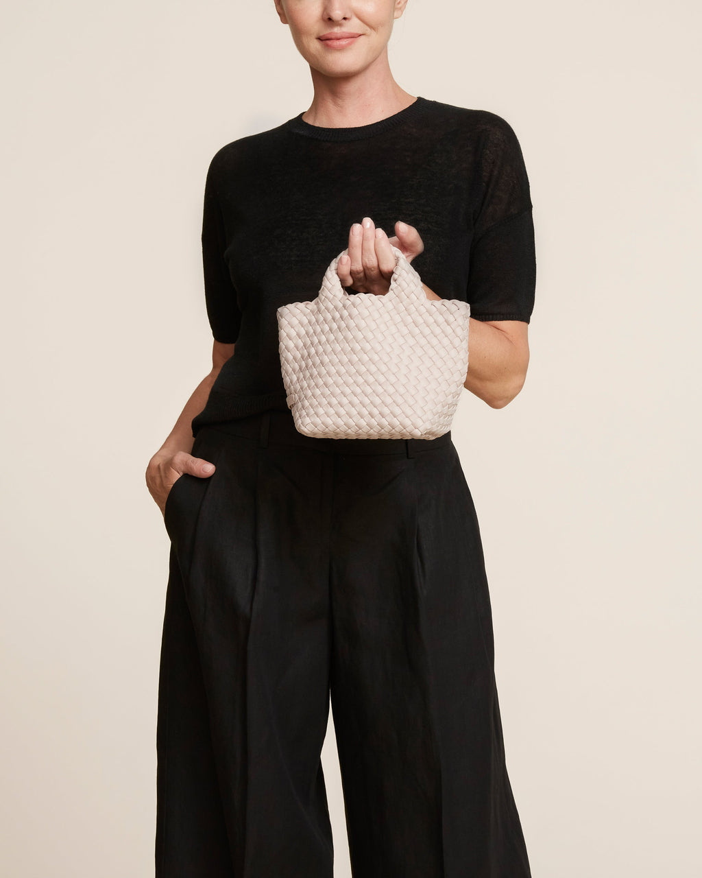 Petit cabas St. Barths | Rose coquillage