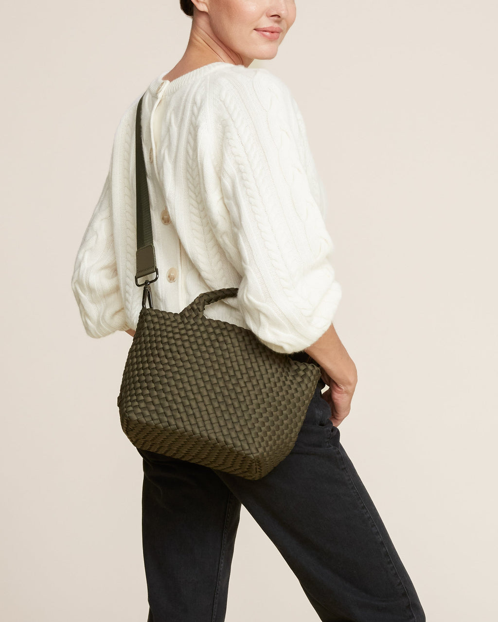 Petit sac fourre-tout St. Barths | Olive