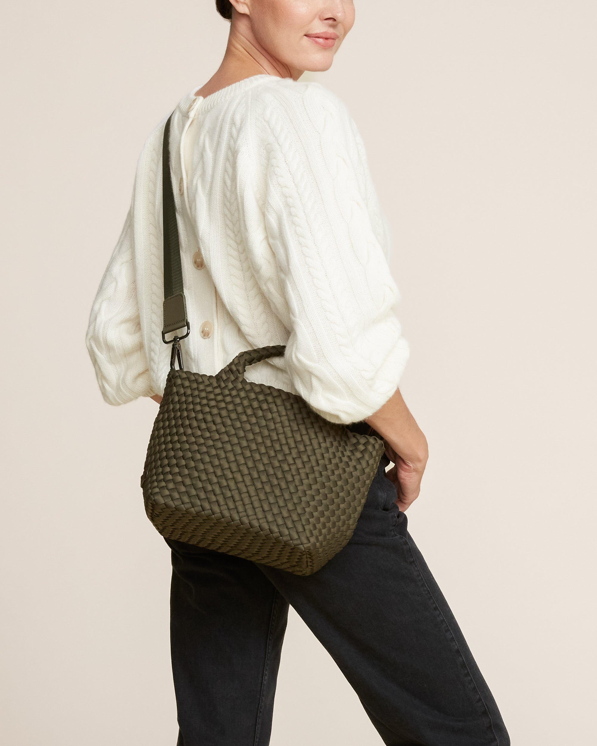 Petit sac fourre-tout St. Barths | Olive