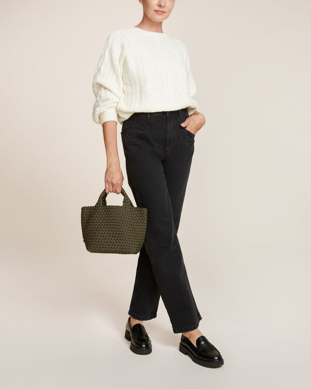 Petit sac fourre-tout St. Barths | Olive