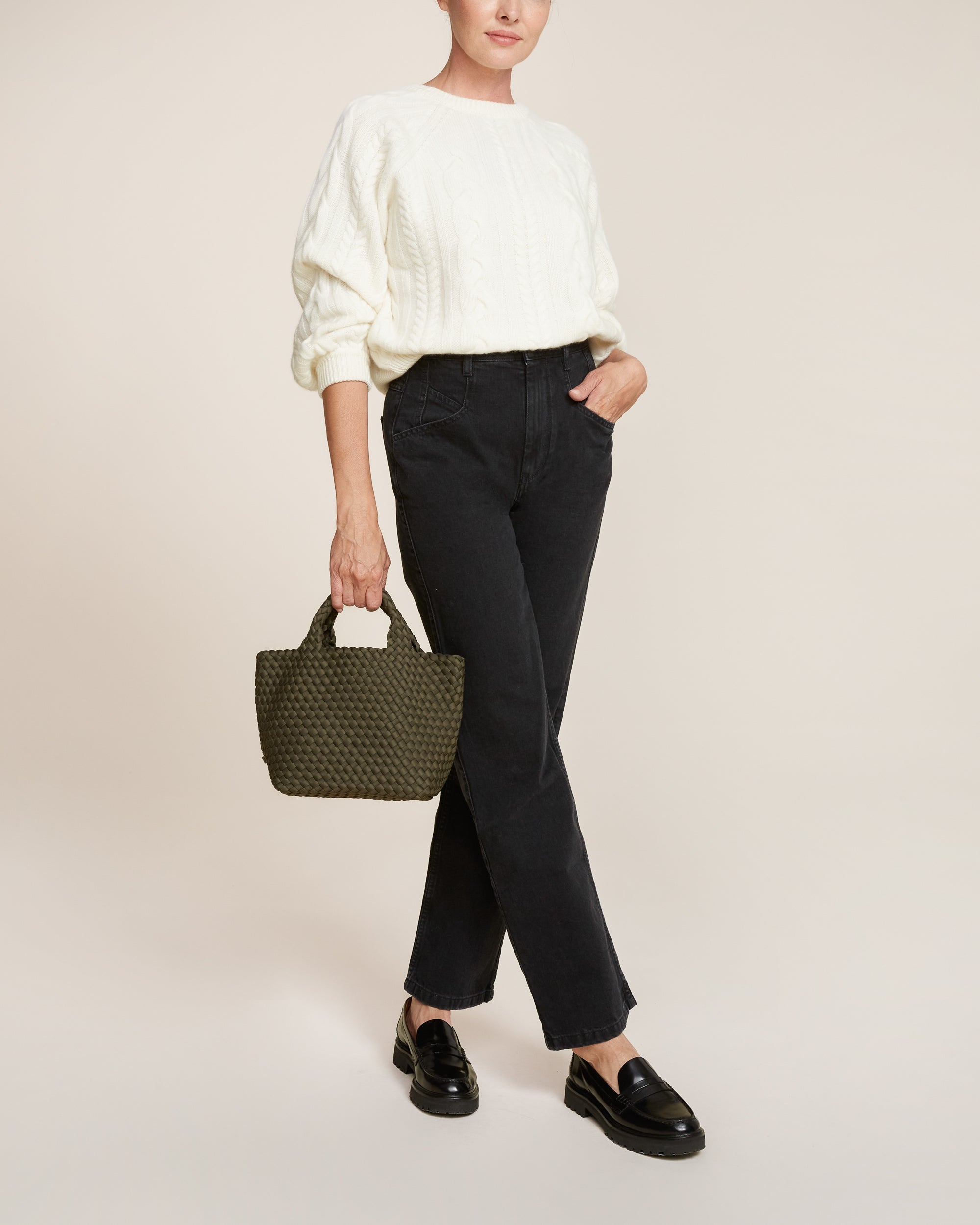 Petit sac fourre-tout St. Barths | Olive