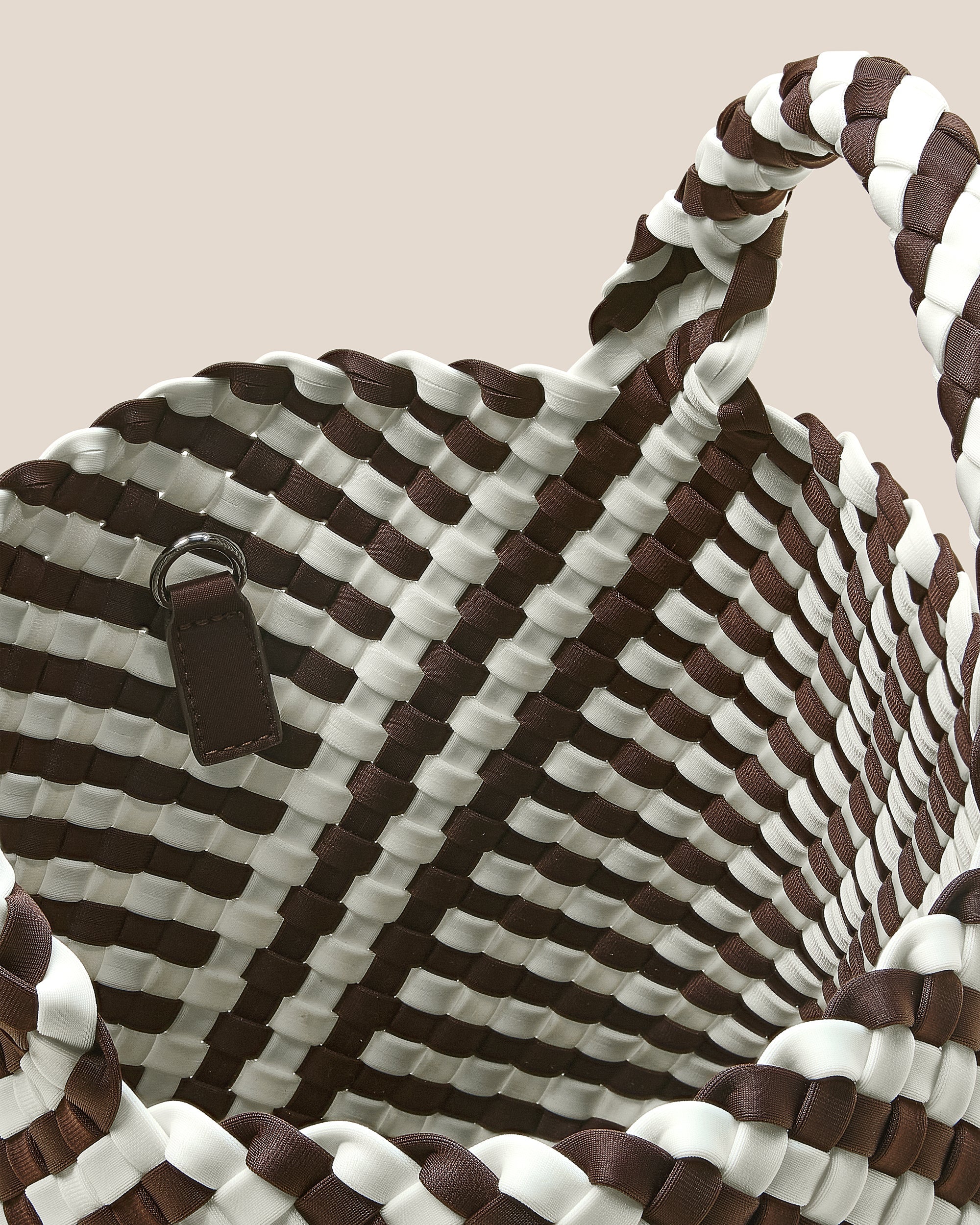 Petit cabas St. Barths à rayures géométriques | Roma