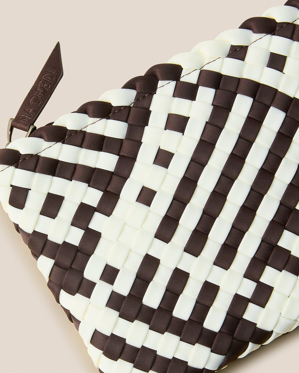 Petit cabas St. Barths à rayures géométriques | Roma