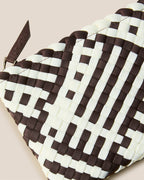 Petit cabas St. Barths à rayures géométriques | Roma