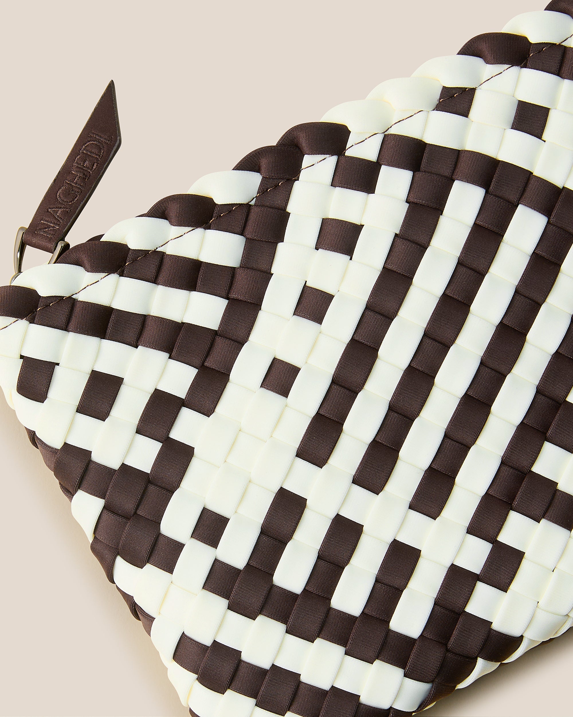 Petit cabas St. Barths à rayures géométriques | Roma