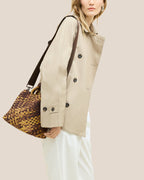 Petit cabas St. Barths aquarelle | Écaille de tortue