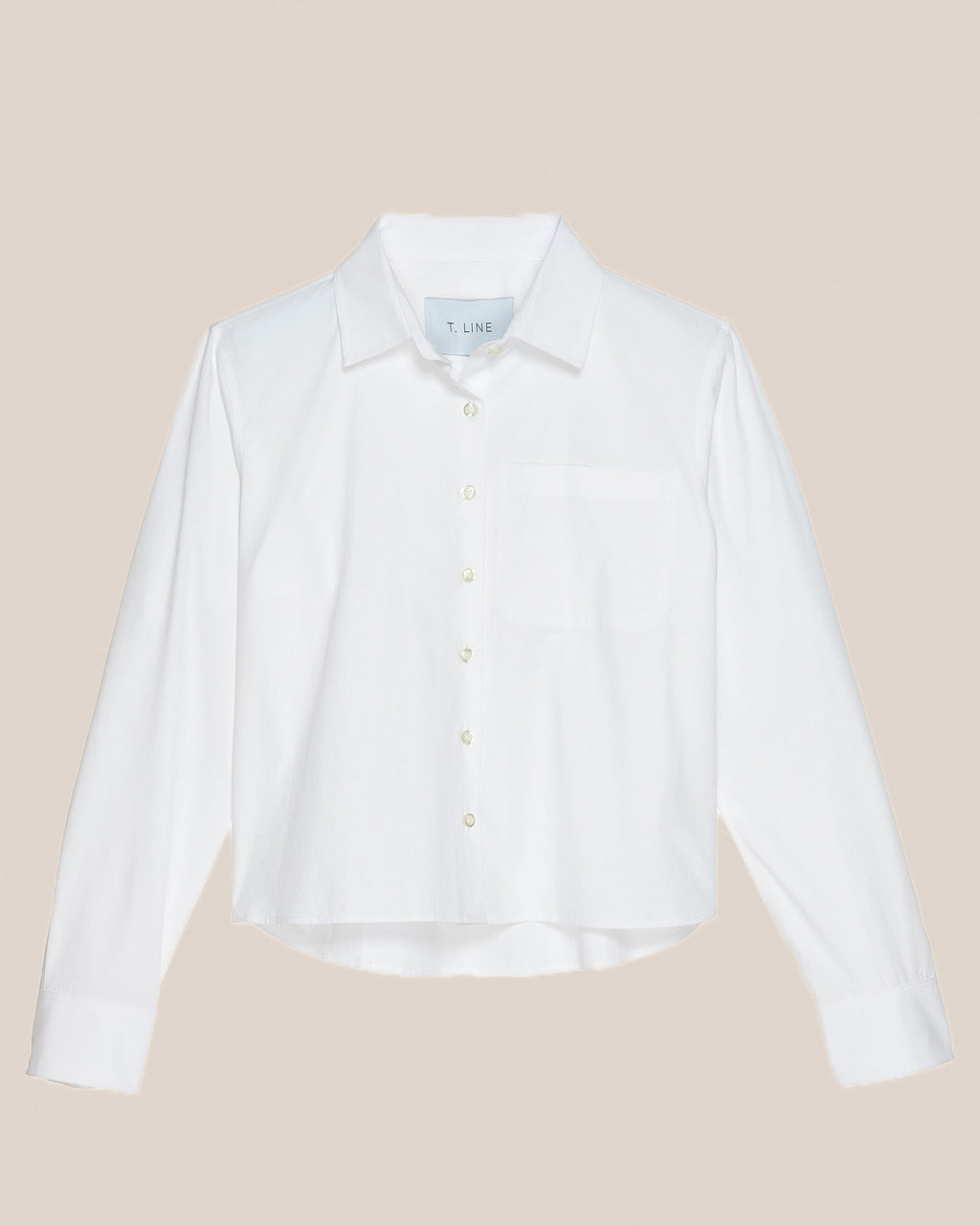 Chemise courte Coco T.Line | Popeline blanche