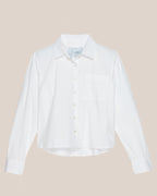 Chemise courte Coco T.Line | Popeline blanche