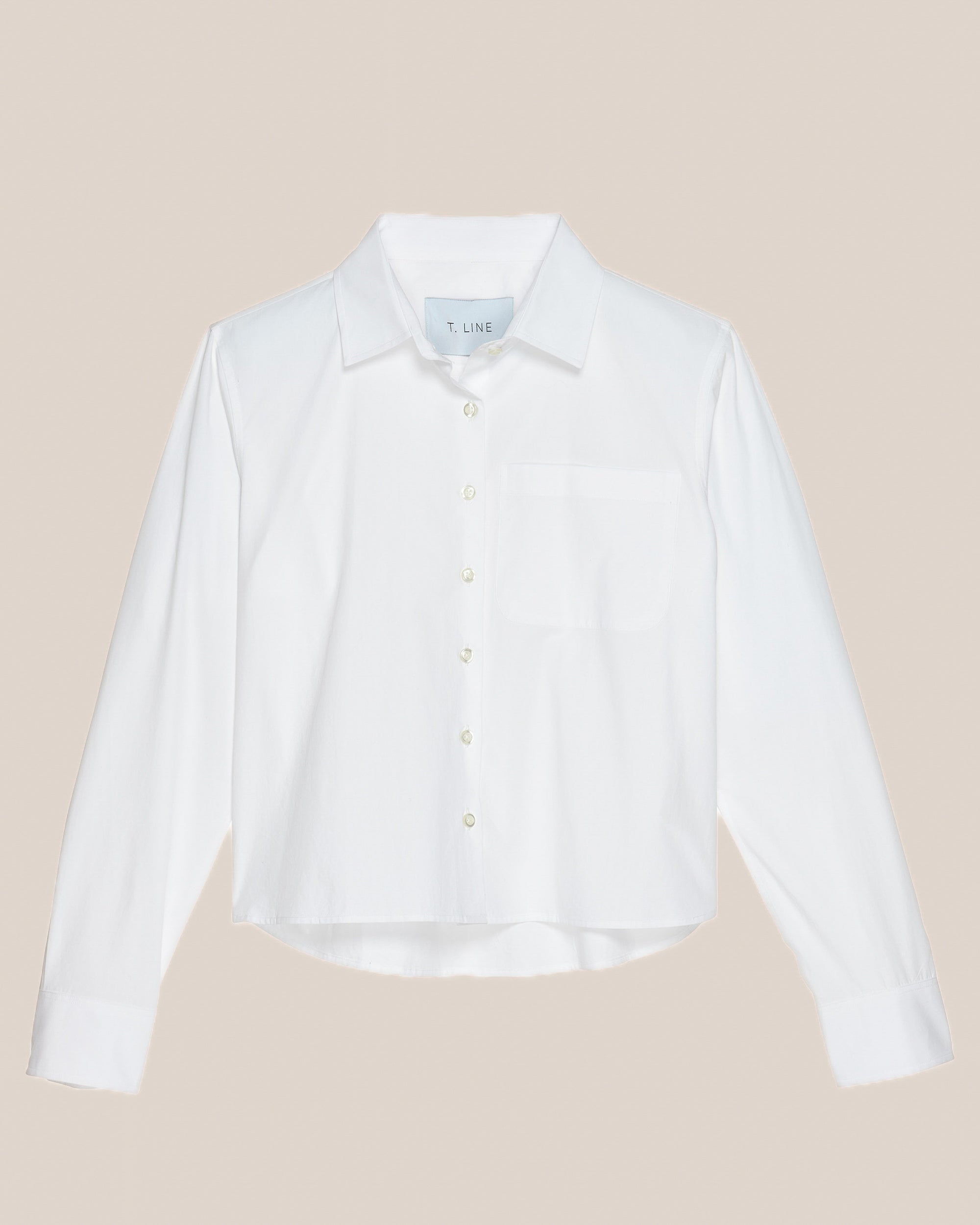 Chemise courte Coco T.Line | Popeline blanche