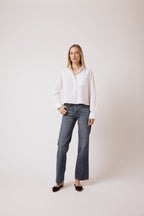 Chemise courte Coco T.Line | Popeline blanche