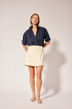 Chemise Isabel T.Line | Popeline bleu marine