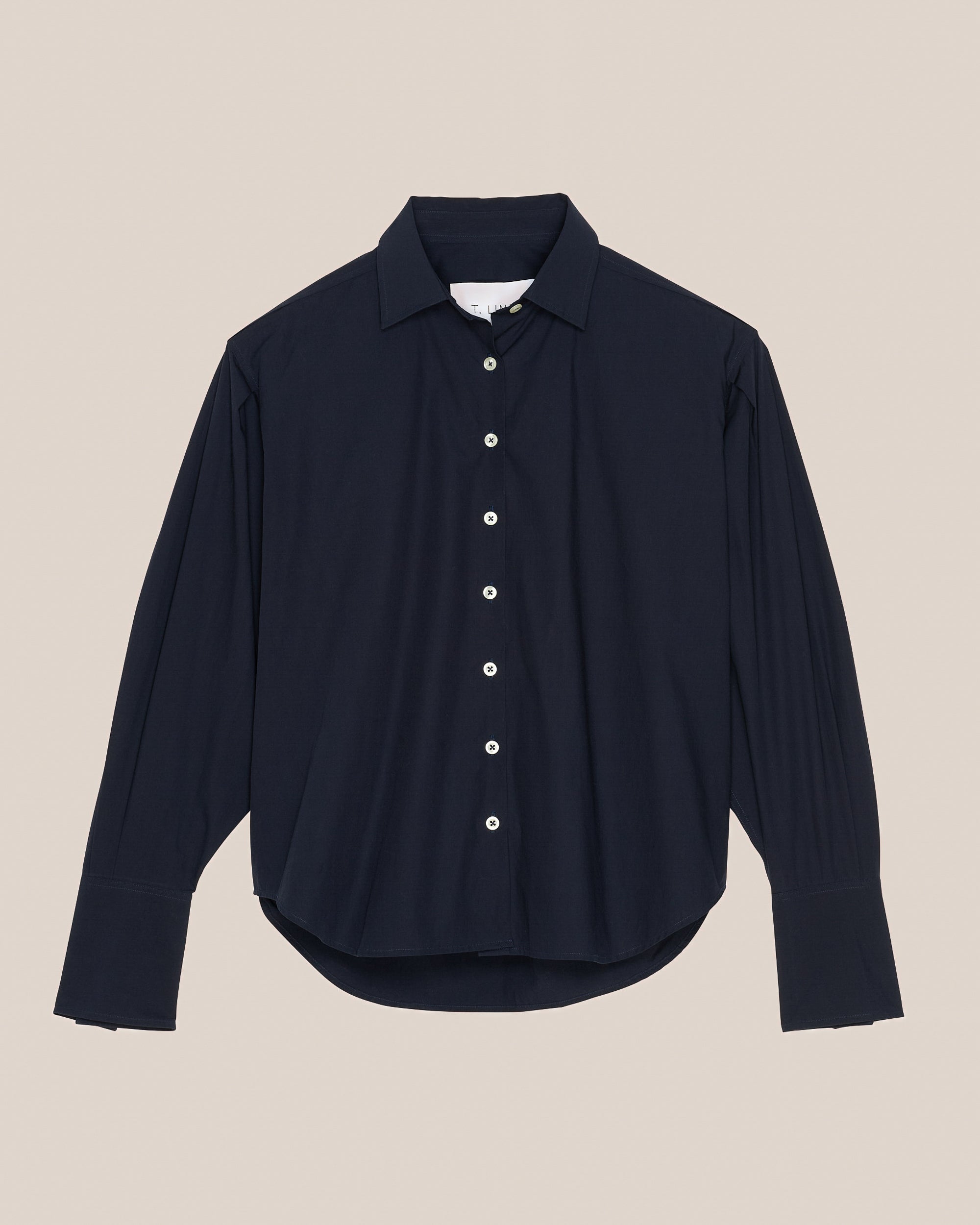 Chemise Isabel T.Line | Popeline bleu marine