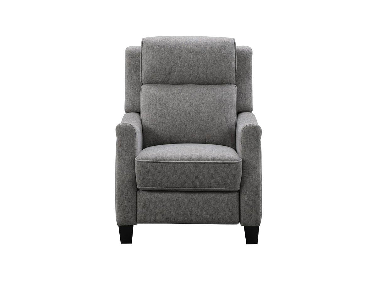 Fauteuil inclinable Calvin en tissu capitonné - Gris