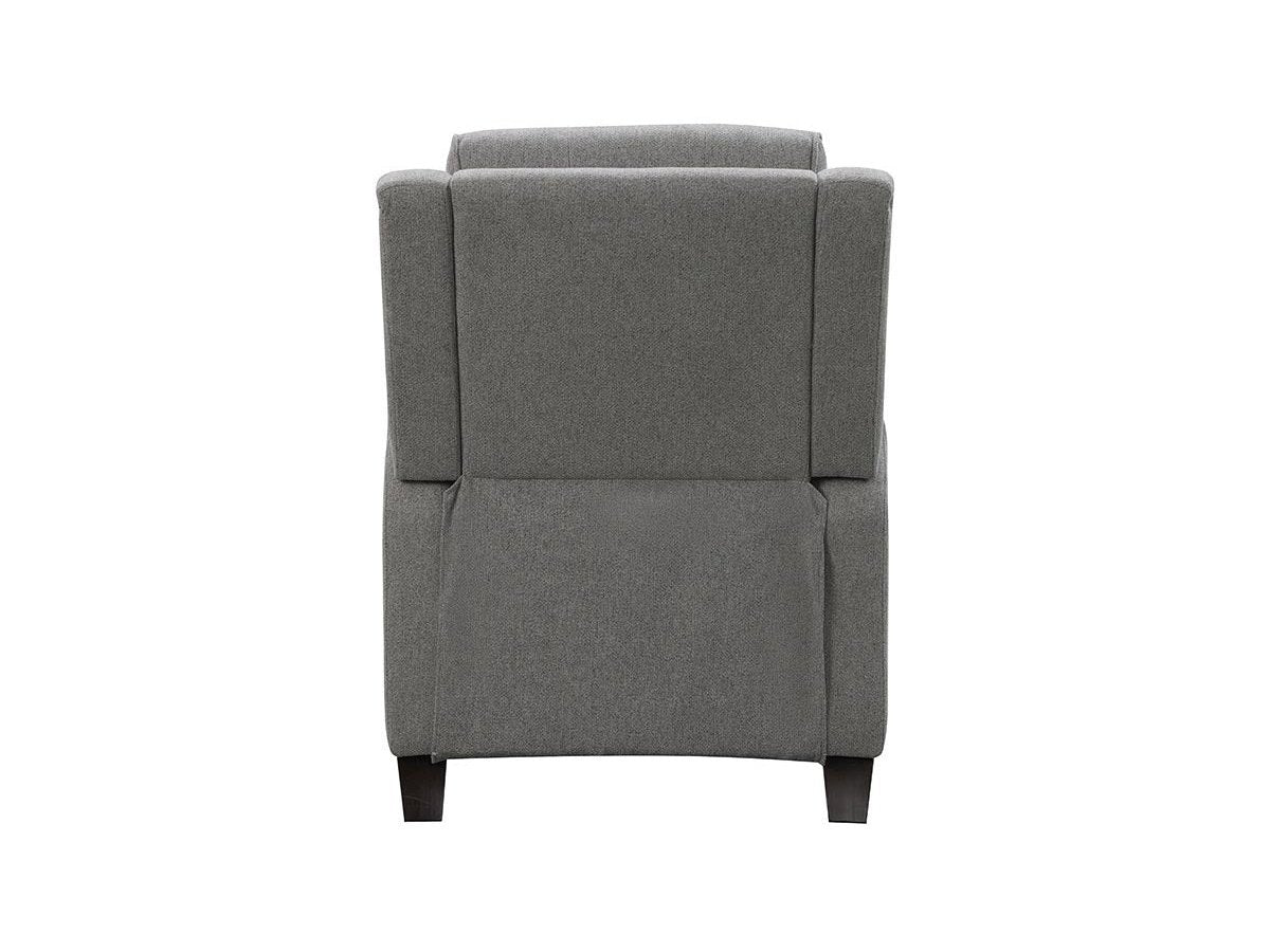 Fauteuil inclinable Calvin en tissu capitonné - Gris