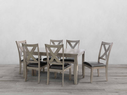 Chaises de salle à manger Theodore (lot de 6) - Gris