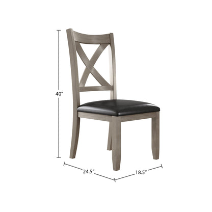 Chaises de salle à manger Theodore (lot de 6) - Gris